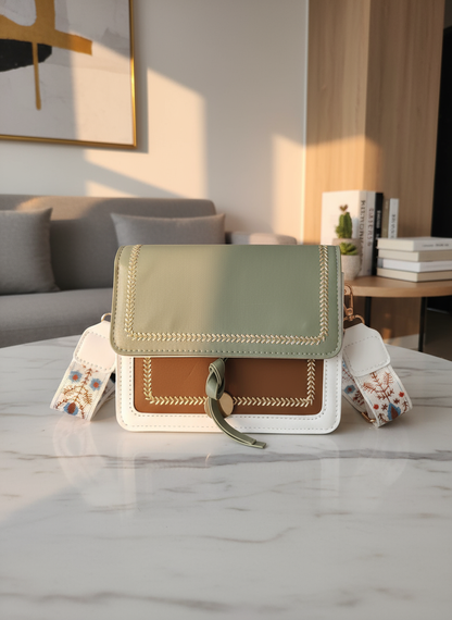 UrbanEase Two-Tone Crossbody Green