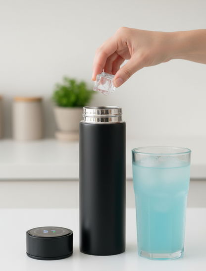Smart Temperature Water Bottle (HOT&COLD) – Matte Black 500ml