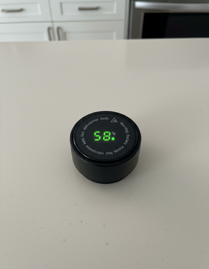 Smart Temperature Water Bottle (HOT&COLD) – Matte Black 500ml