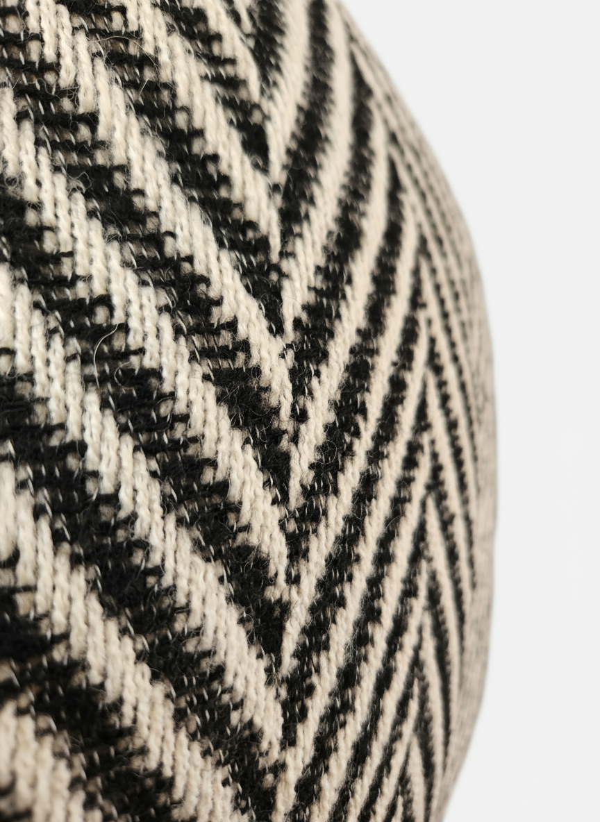 Classic Houndstooth Farmhouse Pillow Covers Black and White (Set of 2) 45X45 CM