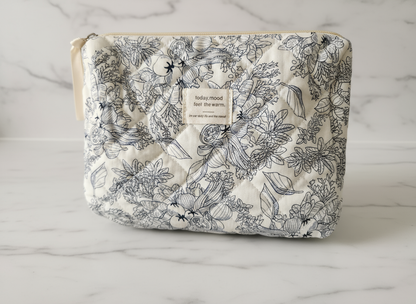 Large Capacity Packing Cube Material Set Blue & White – 4 Pieces