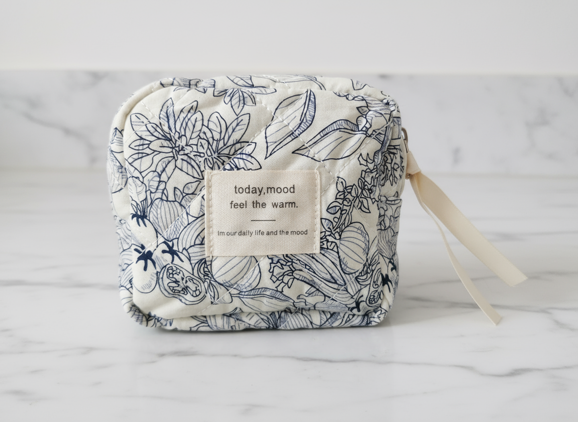 Large Capacity Packing Cube Material Set Blue & White – 4 Pieces