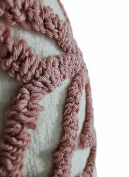 Embroidered Blossom Weave Clustered Rose Pillow Covers (Set of 2) 45X45 CM