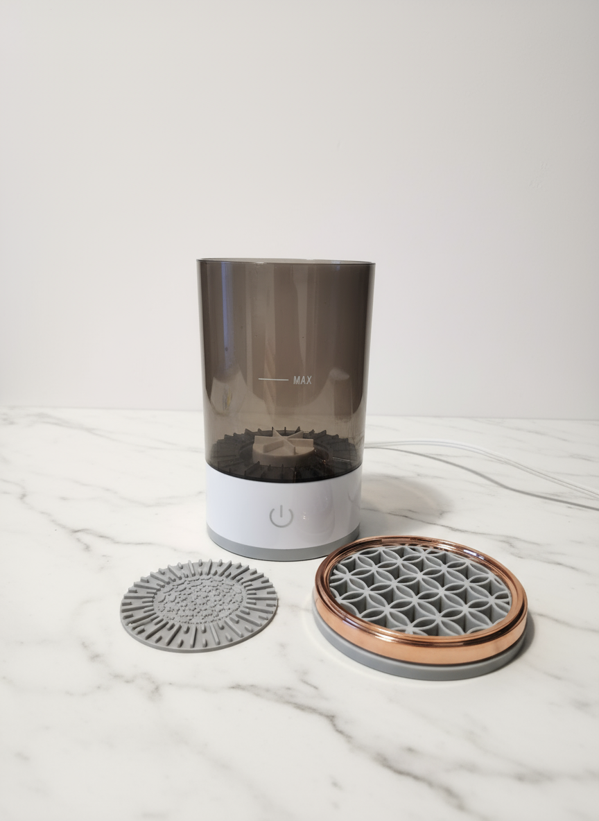 Electric Makeup Brush Cleaner White