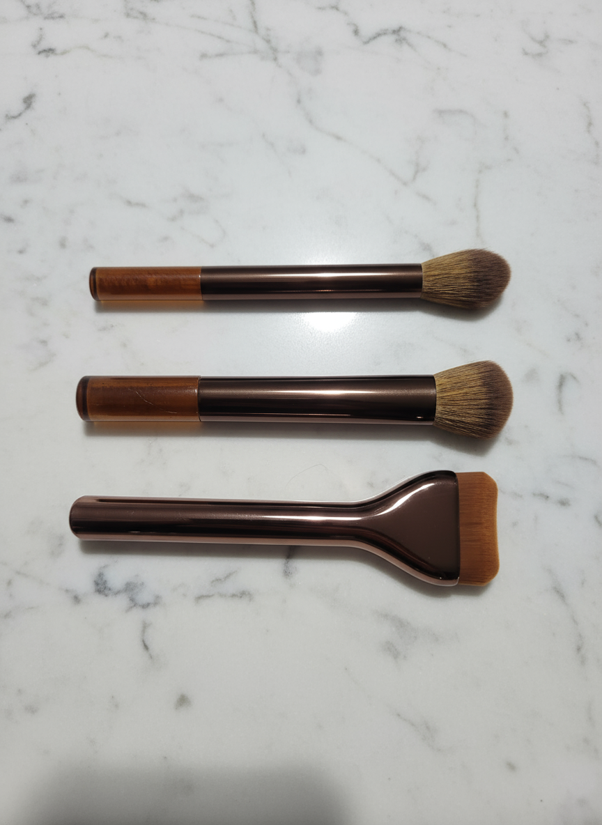 LuxePro Professional 17-Piece Makeup Brush Set Coffee Brown (Name is not displayed in this listing)